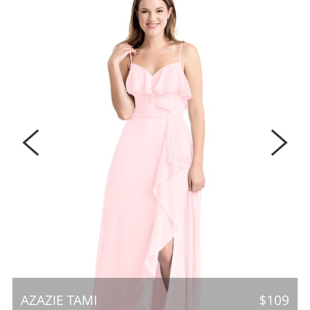 Azazie Blush Pink bridesmaid dress